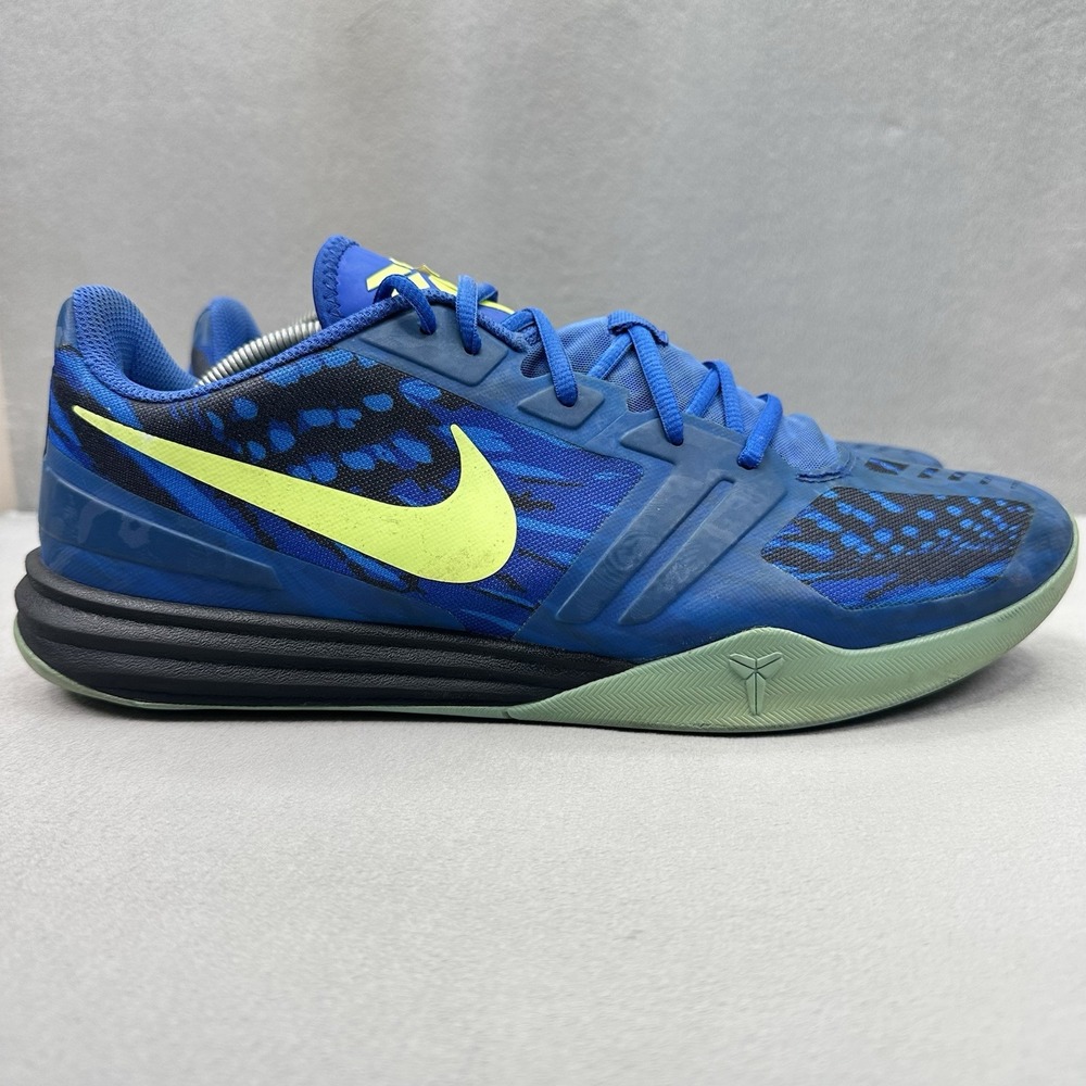 Nike Kobe Mentality Mens Size 13 Basketball Shoes Game Royal / Volt Bryant KB